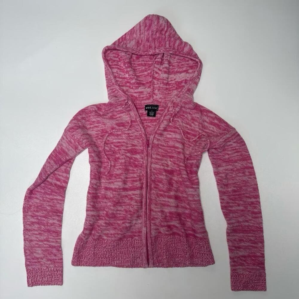 Wet Seal Zip Up Sweater Jacket